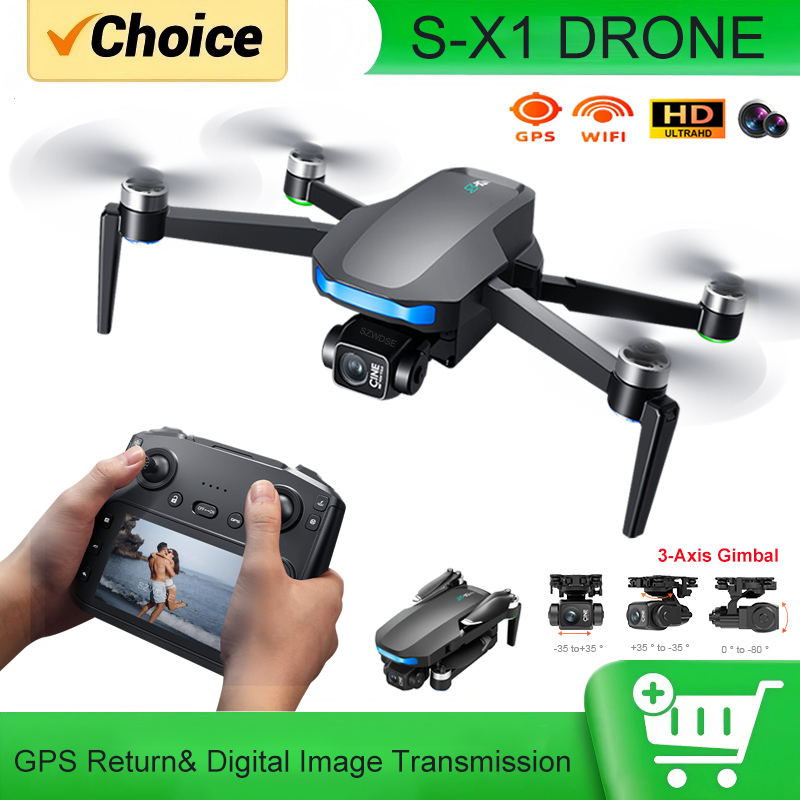 Rc Helicopter Charger - โดรน GPS รุ่น S-X1 MAX พร้อมระบบกันสั่น