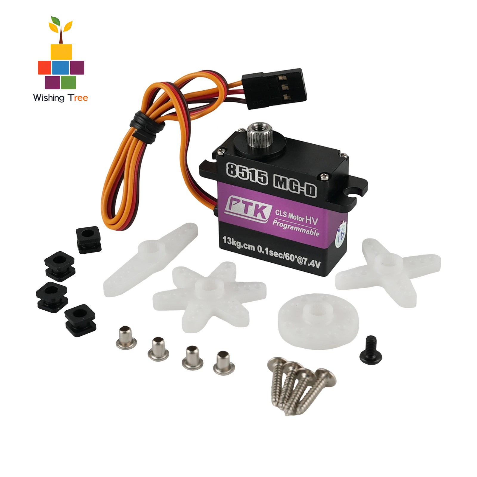 Rc Helicopter Servo - เซอร์โวดิจิทัลขนาดเล็ก รุ่น Stemedu 8515 MG-D 15