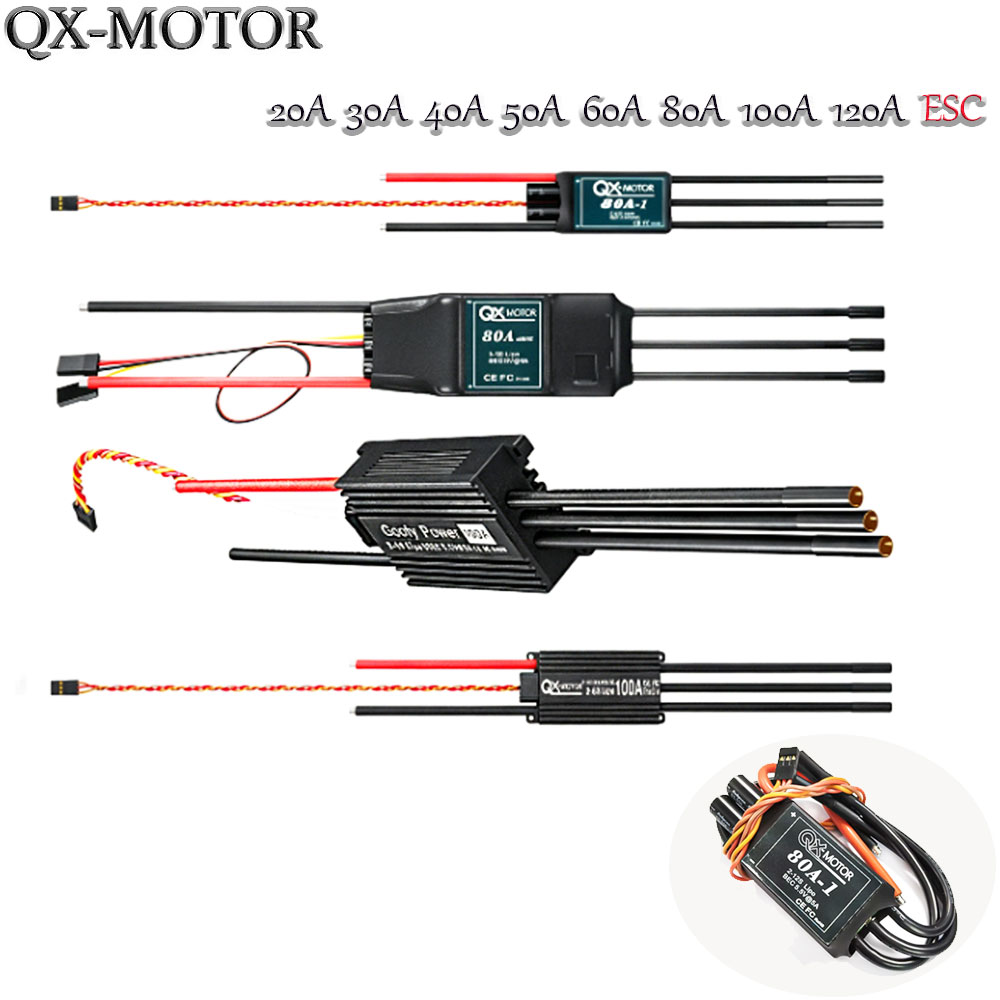 Rc Helicopter Battery - ตัวควบคุมความเร็วแบบไร้แปรงถ่าน 20A-120A ใช้ได้กับมอเตอร์พัดลมแบบท่อ QX-MOTOR EDF สำหรับโดรน